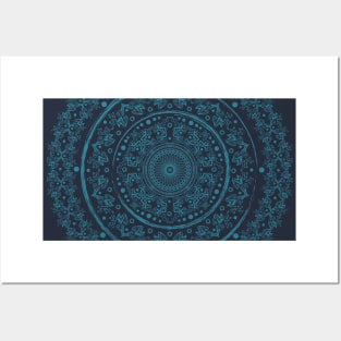 Aztequa - Mandala - Geometric - Manafold Art Posters and Art